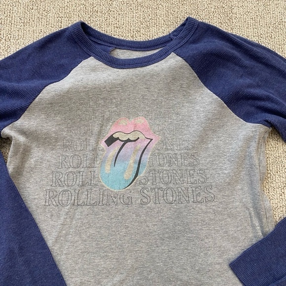 ROLLING STONES GRAPHIC FITTED LONG SLEEVE SHIRT SIZE M - Picture 2 of 4